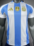 2024/25 Argentina Home Player Version Soccer Jersey (Have FlFA World Champion 2022 有胸前章)