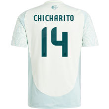 CHICHARITO #14 Mexico Away Fans Soccer Jersey 2024/25