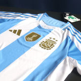 CAMPEONES DEL MUNDO 3 Stars Argentina Home Player Version Jersey 2024/25 (Have FlFA World Champion 2022 球员版有胸前章) ★★