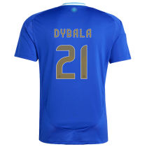 DYBALA #21 Argentina Away Blue Fans Soccer Jersey 2024/25