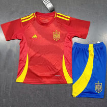 2024/25 Spain Home Red Kids Soccer Jersey