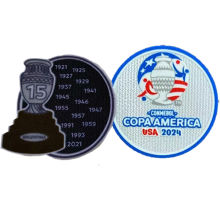 Conmebol Copa America USA 2024+15 Cup Patch Argentina Jersey 2024 美洲杯章+ 阿根廷专用15字杯 (You can buy it alone OR tell us which jersey to print it on. )