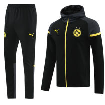 2024/25 BVB Black Hoody Zipper Jacket Tracksuit