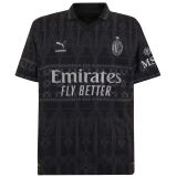 2023/24 AC Milan x PUMA x Pleasures 4Th Black Women Soccer Jersey 女