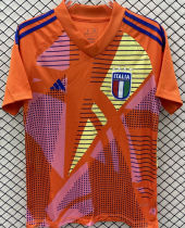2024/25 Italy Orange Goalkeeper Fans Soccer Jersey