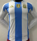 2024/25 Argentina Home Player Version Long Sleeve Jersey (Have FlFA World Champion 2022 有胸前章)