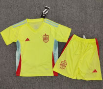 2024/25 Spain Away Yellow Kids Soccer Jersey