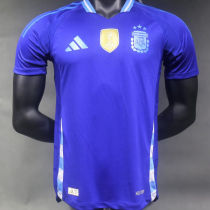 2024/25 Argentina Away Blue Player Version Jersey (Have FlFA World Champion 2022 有胸前章)