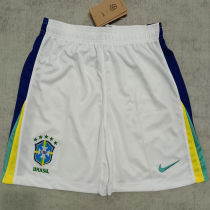 2024/25 Brazil Away White Fans Shorts Pants