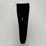 2024/25 Nk~ Black Pure Cotton Sports Trousers Zipper style