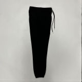 2024/25 Nk~ Black Pure Cotton Sports Trousers Zipper style