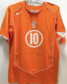 2004 NL Home Orange Retro Soccer Jersey