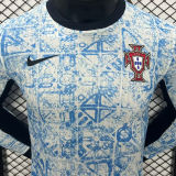 2024/25 Portugal Away Player Version Long Sleeve Jersey