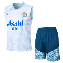 2024/25 Man City Sky Blue Vest Training Jersey(A Set)