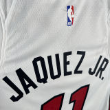 2024/25 Miami Heat JAQUEZ JR. #11 White NBA Jerseys