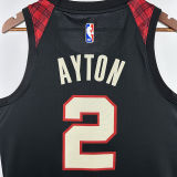 2024/25 Trail Blazers AYTON #2 Black City Edition NBA Jerseys