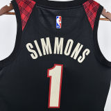 2024/25 Trail Blazers SIMMONS #1 Black City Edition NBA Jerseys