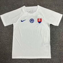 2024/25 Slovakia Away White Fans Soccer Jersey 斯洛伐克