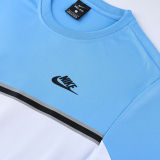 2022 Nk White Blue Short Training Jersey(A Set)