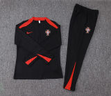 2024/25 Portugal Black Kids Sweater Tracksuit