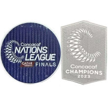 Concacaf NATIONS LEAGUE FINALS + Concacaf CHAMPIONS 2023 中北美洲及加勒比海国家联赛 右臂章+胸前方形银杯2023 (You can buy it alone OR tell us which jersey to print it on. )