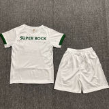 2024 Sporting CP Lisbon White Kids Soccer Jersey 里斯本