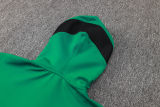 2024/25 Celtics Green Hoody Zipper Jacket Tracksuit