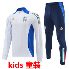 2024/25 Italy White Kids Sweater Tracksuit