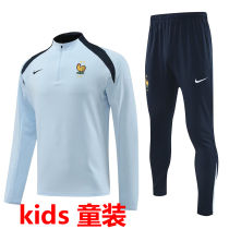 2024/25 France Light Blue Kids Sweater Tracksuit