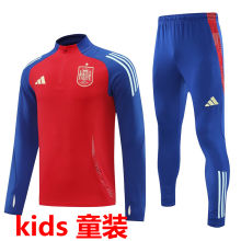 2024/25 Spain Red Kids Sweater Tracksuit