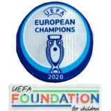 2020 UEFA EUROPEAN CHAMPIONS Patch 2020 圆章 欧洲杯冠军章 + 公平条 (You can buy it Or tell me to print it on the Jersey )