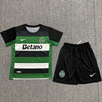 2024/25 Sporting CP Lisbon Home Green Kids Jersey里斯本