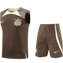 2024/25 Corinthians Brown Vest Training Jersey(A Set)