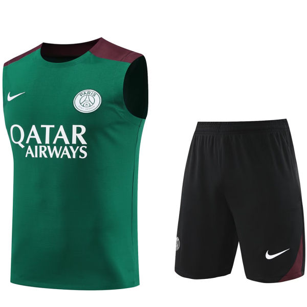 2024/25 PSG Green Vest Training Jersey(A Set)