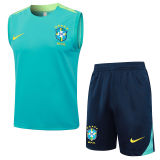 2024/25 Brazil Green Vest Training Jersey(A Set)