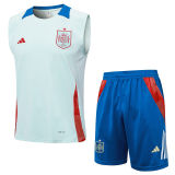 2024/25 Spain Light Blue Vest Training Jersey(A Set)