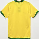 2006 Brazil Home Yellow Retro Soccer Jersey