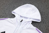 2025 Germany White Hoody Zipper Jacket Windbreaker