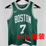 2025 Celtics BROWN #7 Green Kids NBA Jersey