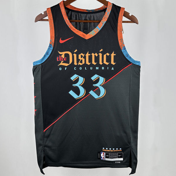 2025 Wizards KUZMA #33 Black City Edition NBA Jerseys