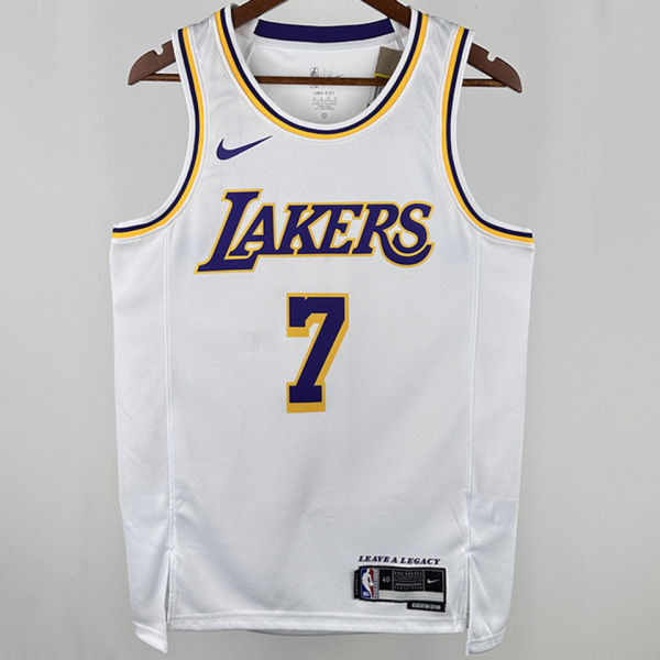 2025 Lakers ANTHONY #7 White NBA Jerseys 热压