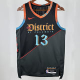 2025 Wizards POOLE #13 Black City Edition NBA Jerseys