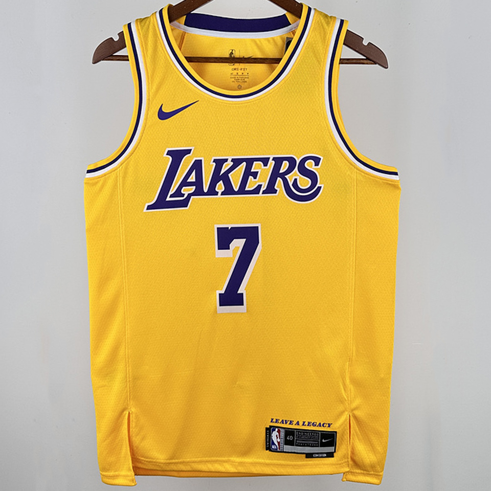 2025 Lakers ANTHONY 7 Yellow NBA Jerseys