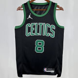 2025 Celtics PORAIGIS #8 Black NBA Jerseys