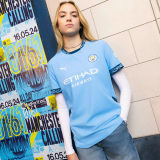 2024/25 Man City Home Blue Player Version Long Sleeve Jersey