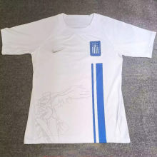 2024/25 Greece Home White Fans Soccer Jersey