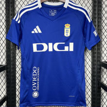 2024/25 Real Oviedo Home Blue Fans Soccer Jersey