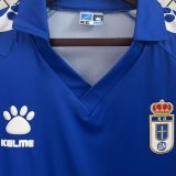 1990/91 Real Oviedo Home Blue Retro Soccer Jersey