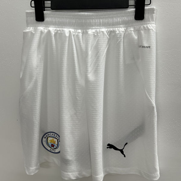 2024/25 Man City Home White Player Version Shorts Pants 球员版