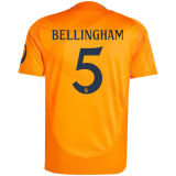 BELLINGHAM #5 RM Away Fans Jersey 2024/25 （UCL Font) ★★